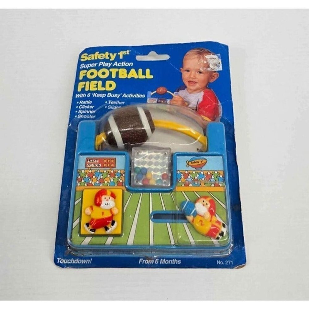 New Vtg 1993 Safety First Super Play Action Football Field Keep Busy Activities